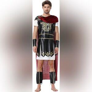 Men's Black and Gold Roman Warrior Costume